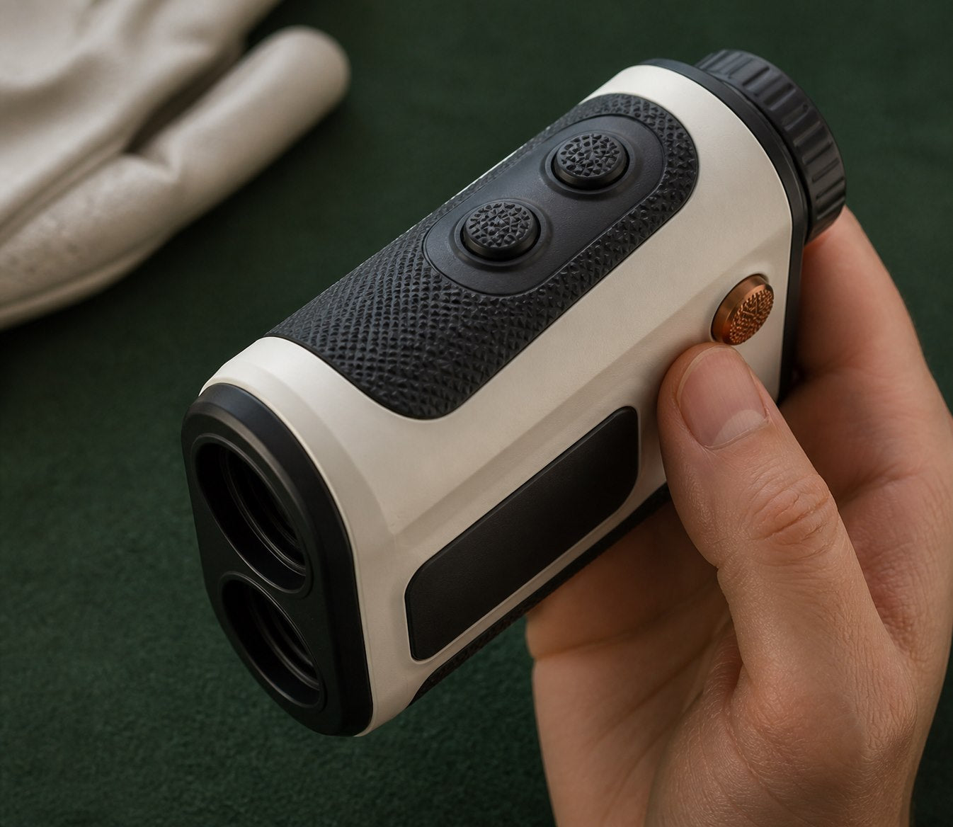 Primer plano de los botones, el agarre y el interruptor de pendiente